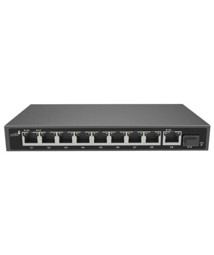 12-Port Gigabit PoE Network Switch with Gigabit Uplink & 2 SFP